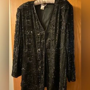 Beaded dressy evening jacket